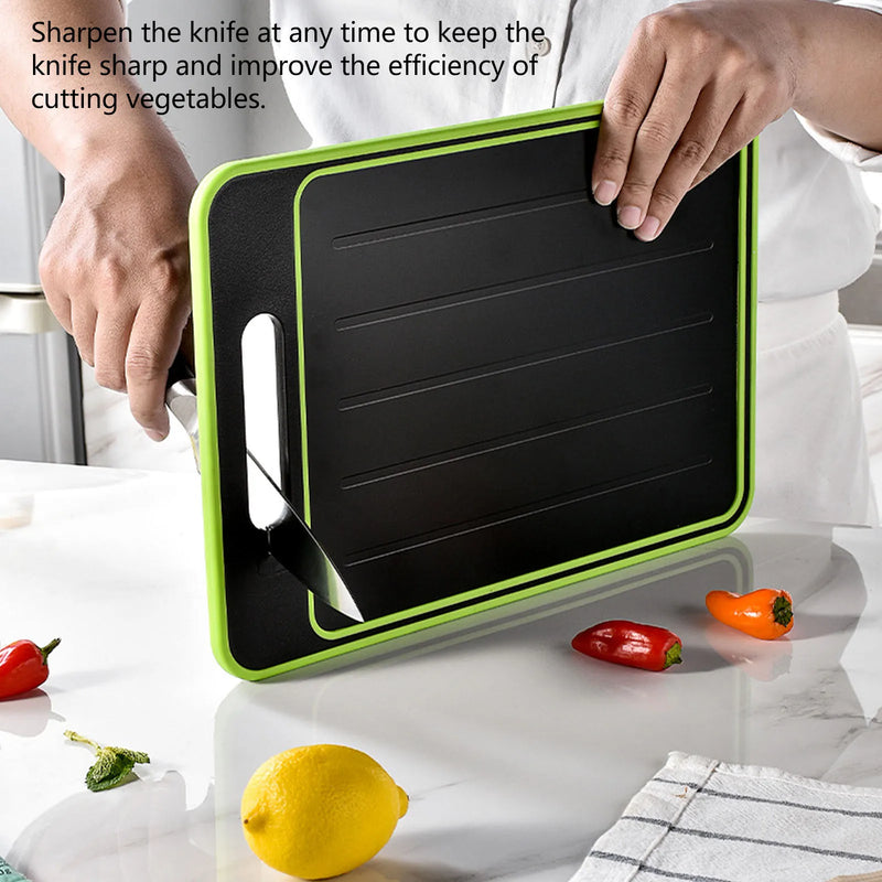 Aluminum Alloy Cutting Board with Knife Sharpener