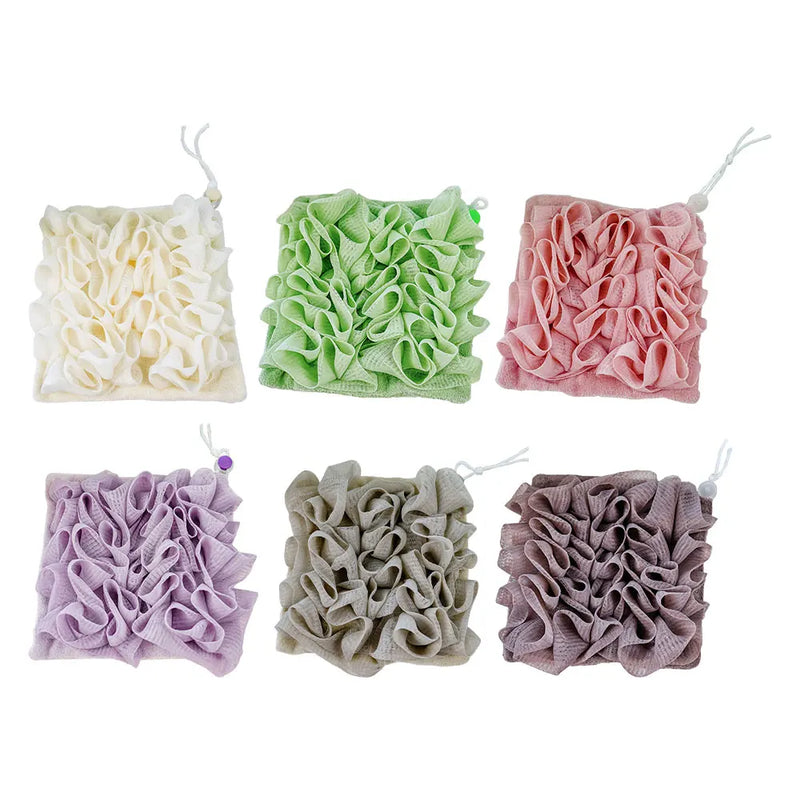 2-In-1 Exfoliating Mesh Shower Sponge