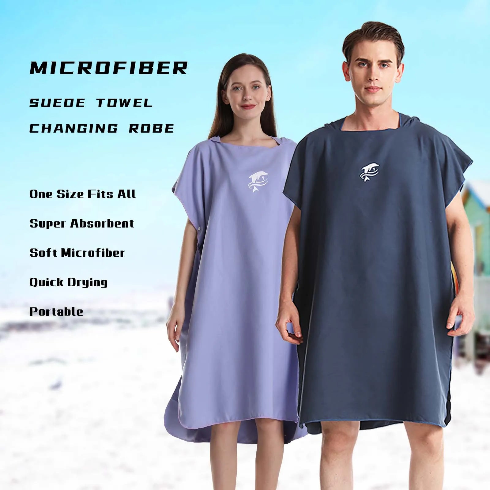 Unisex Microfiber Bathrobe