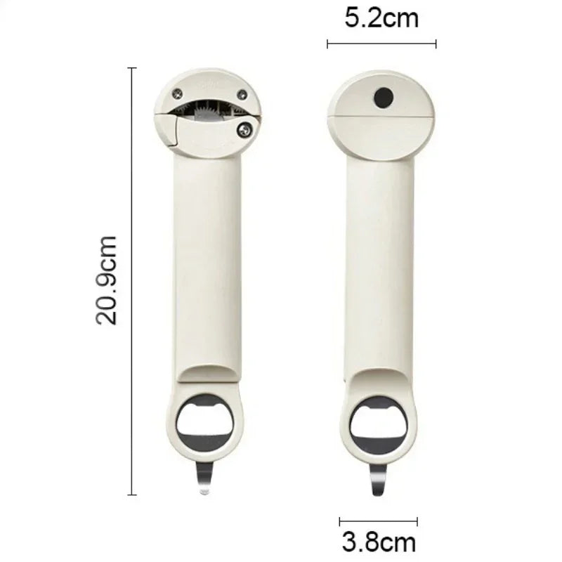 Multifunctional Retractable Bottle Opener - 1 Pc