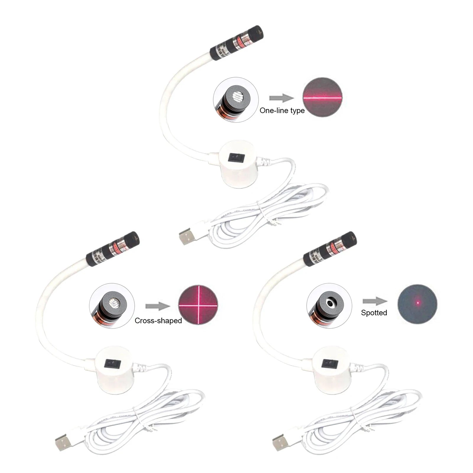 USB Magnetic Sewing Laser Guide Light