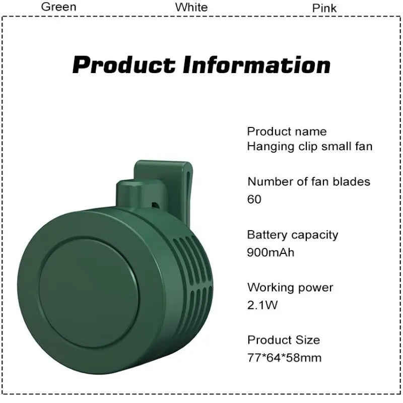 Portable Mini Waist Fan