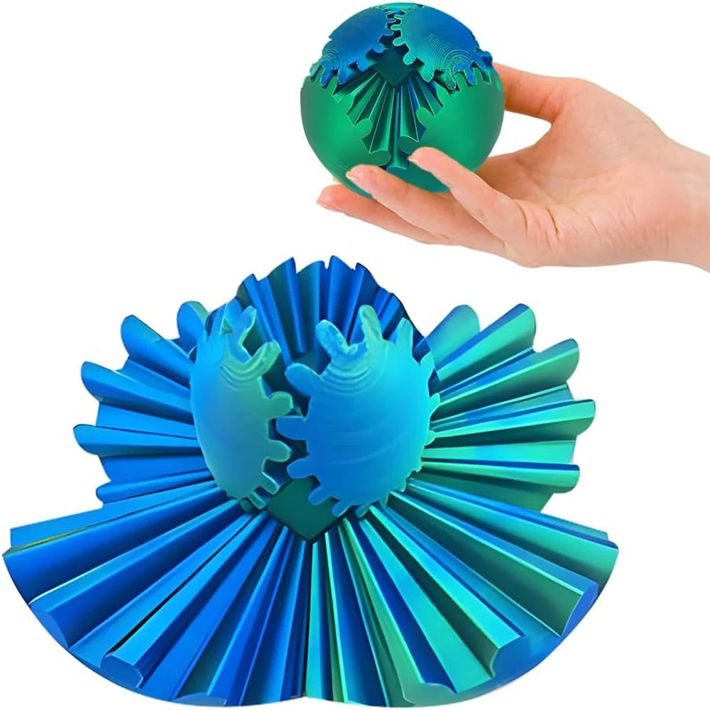 ball gear 3D Printed Gear Ball Fidget Toy