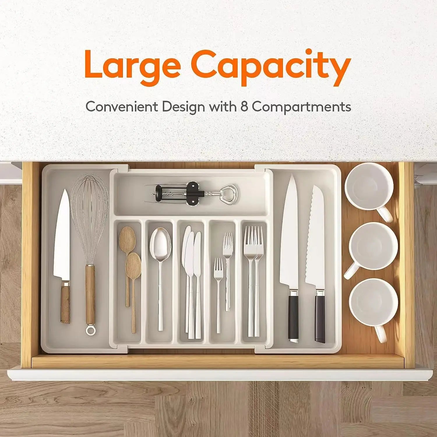 Expandable Kitchen Drawer Organizer