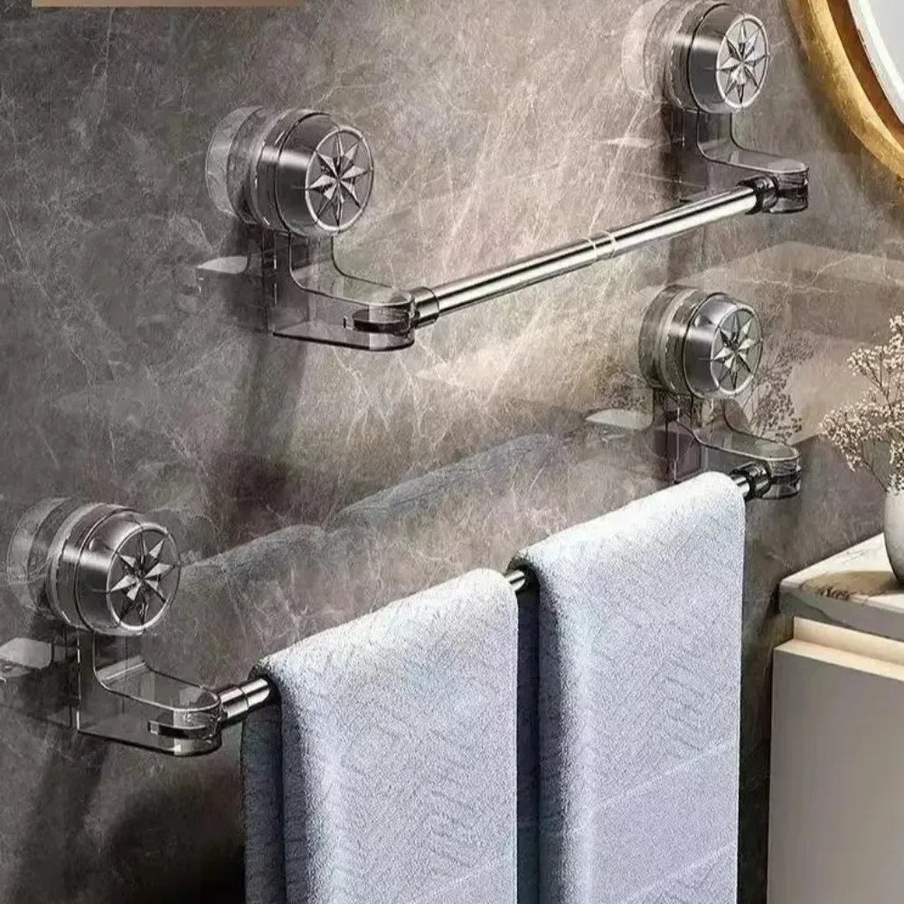Expandable Suction Cup Wall Storage Rack