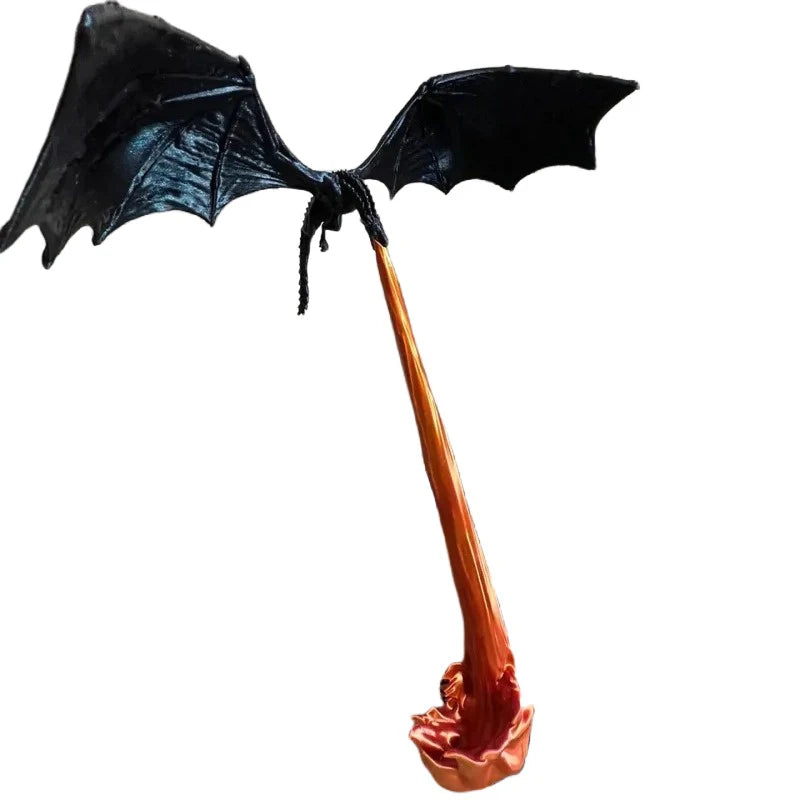 Flame Dragon Bookshelf Decor