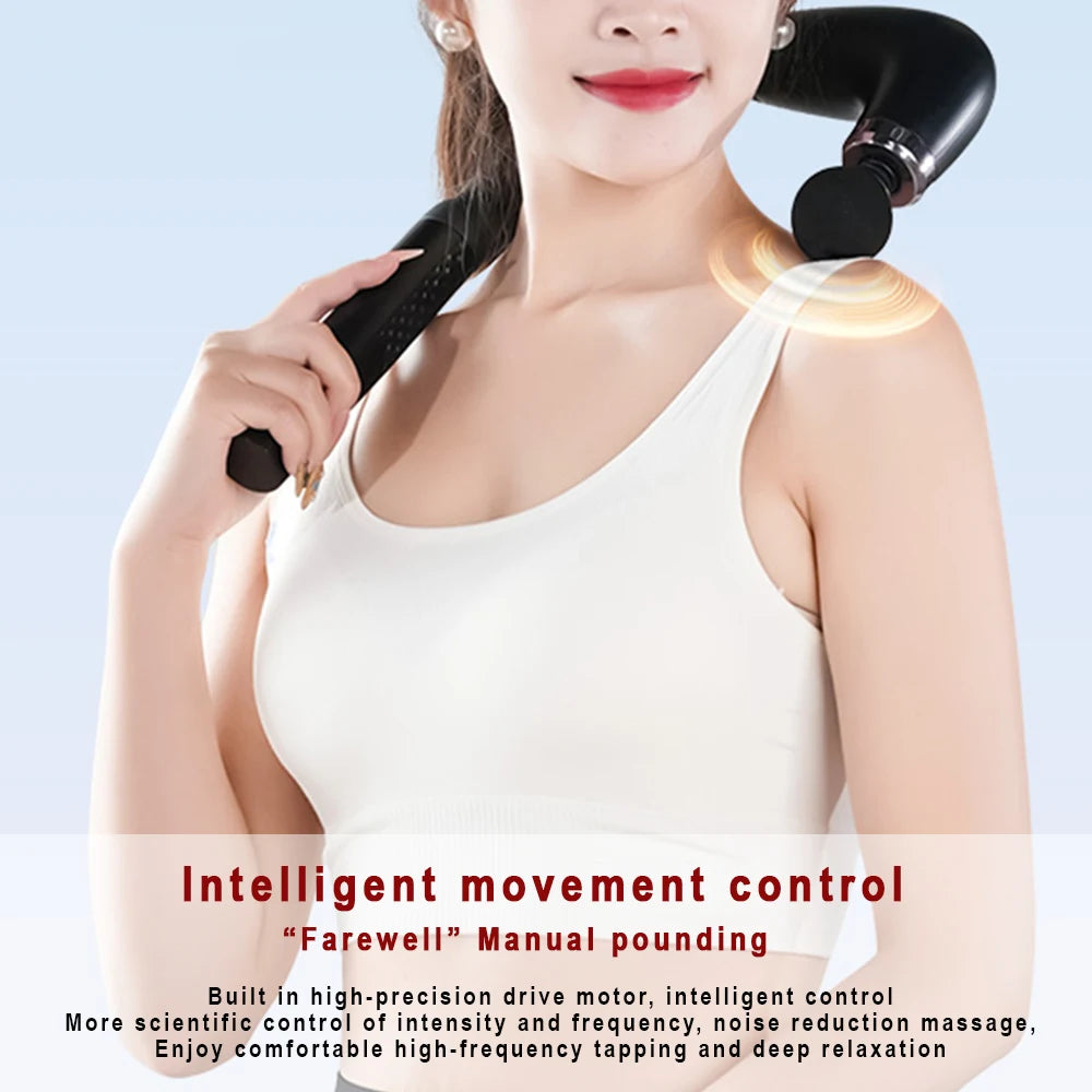 Ergonomic Long-Handle Electric Massager