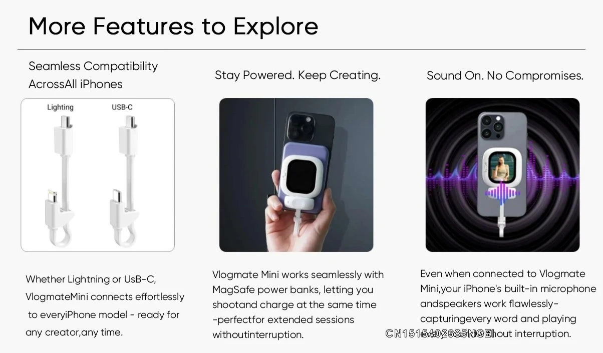 RC Magnetic Selfie iPhone Monitor Screen