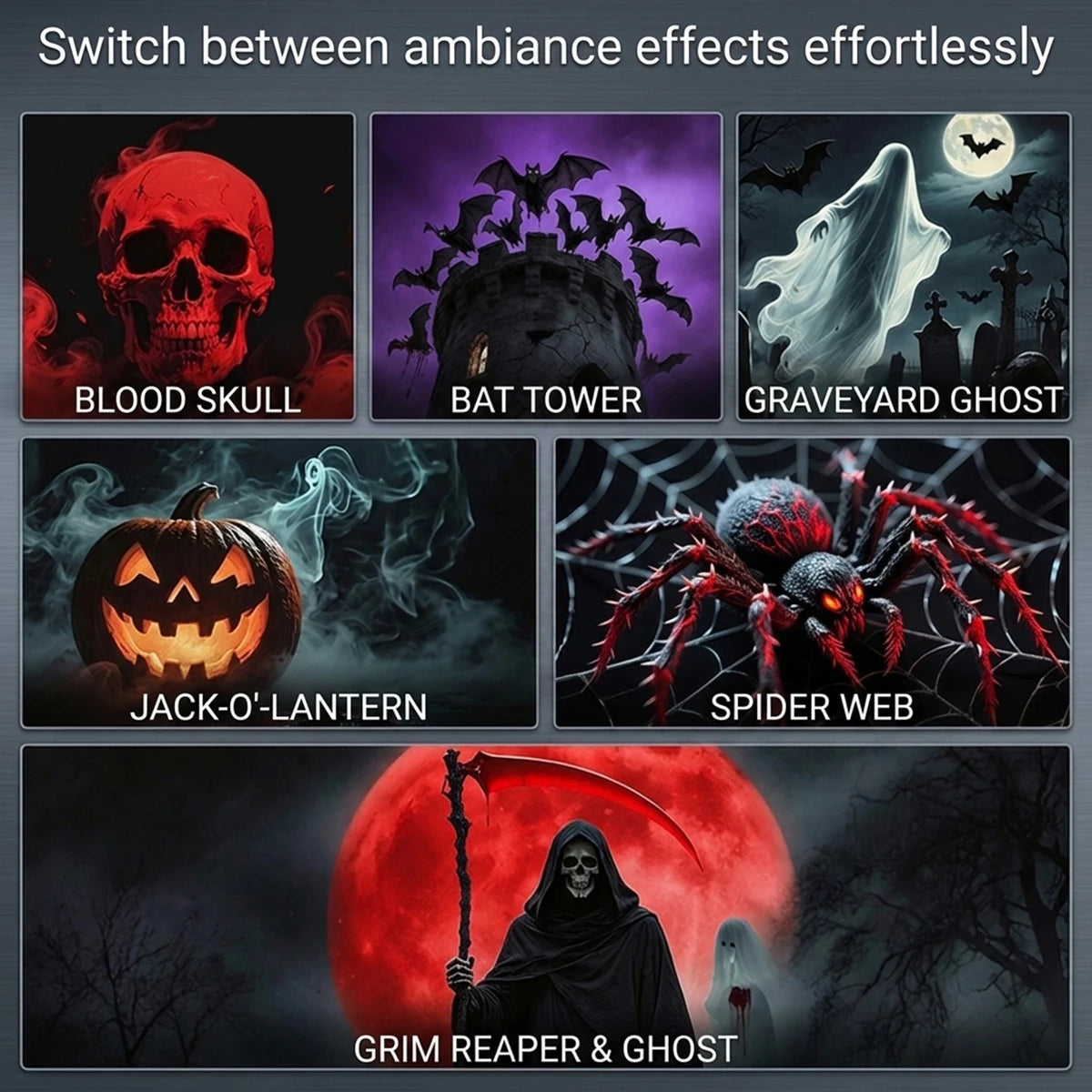 Mini LED Spooky Projector Lamp