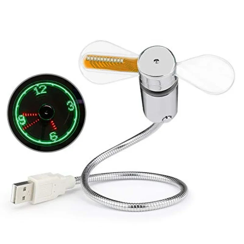 USB LED Fan Clock