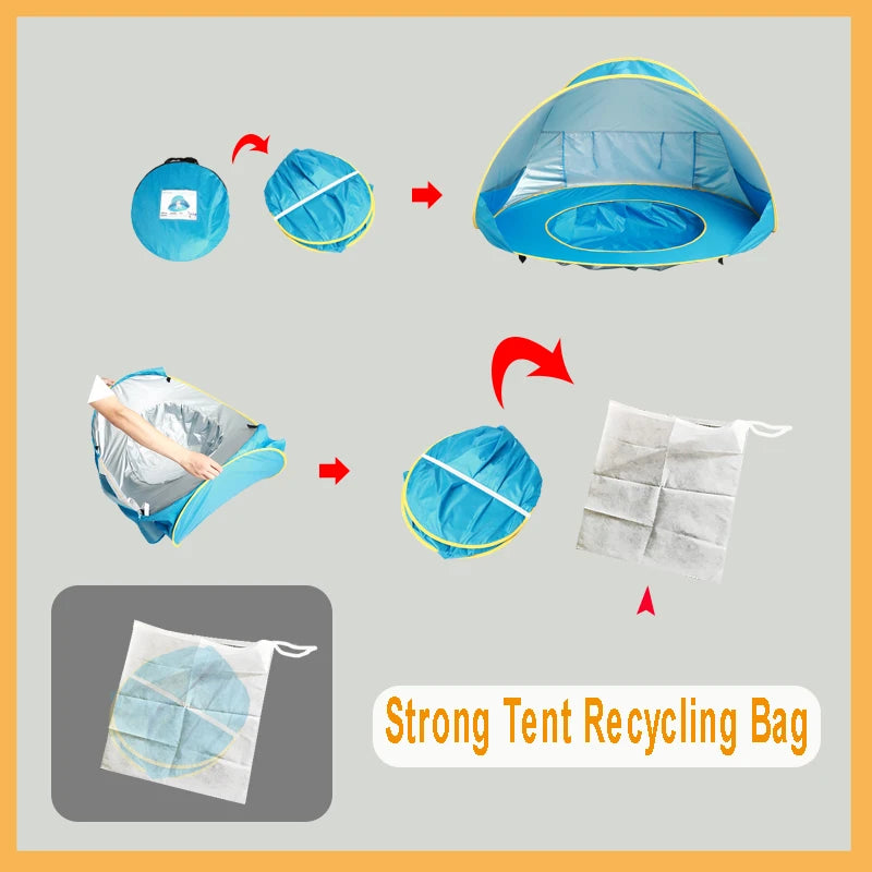 UV Protection Baby Beach Tent