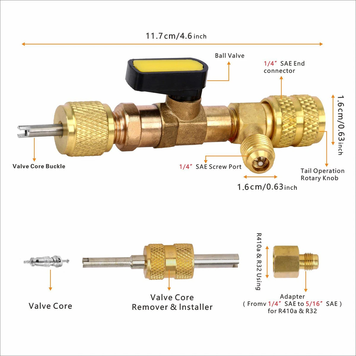 AC Valve Core Service Kit