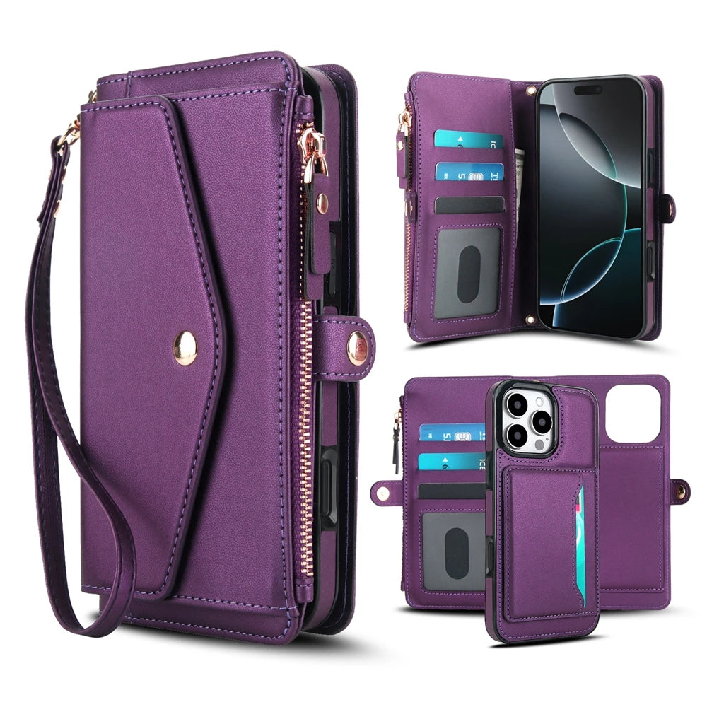 Multifunctional Lanyard Wallet Magsafe IPhone Case