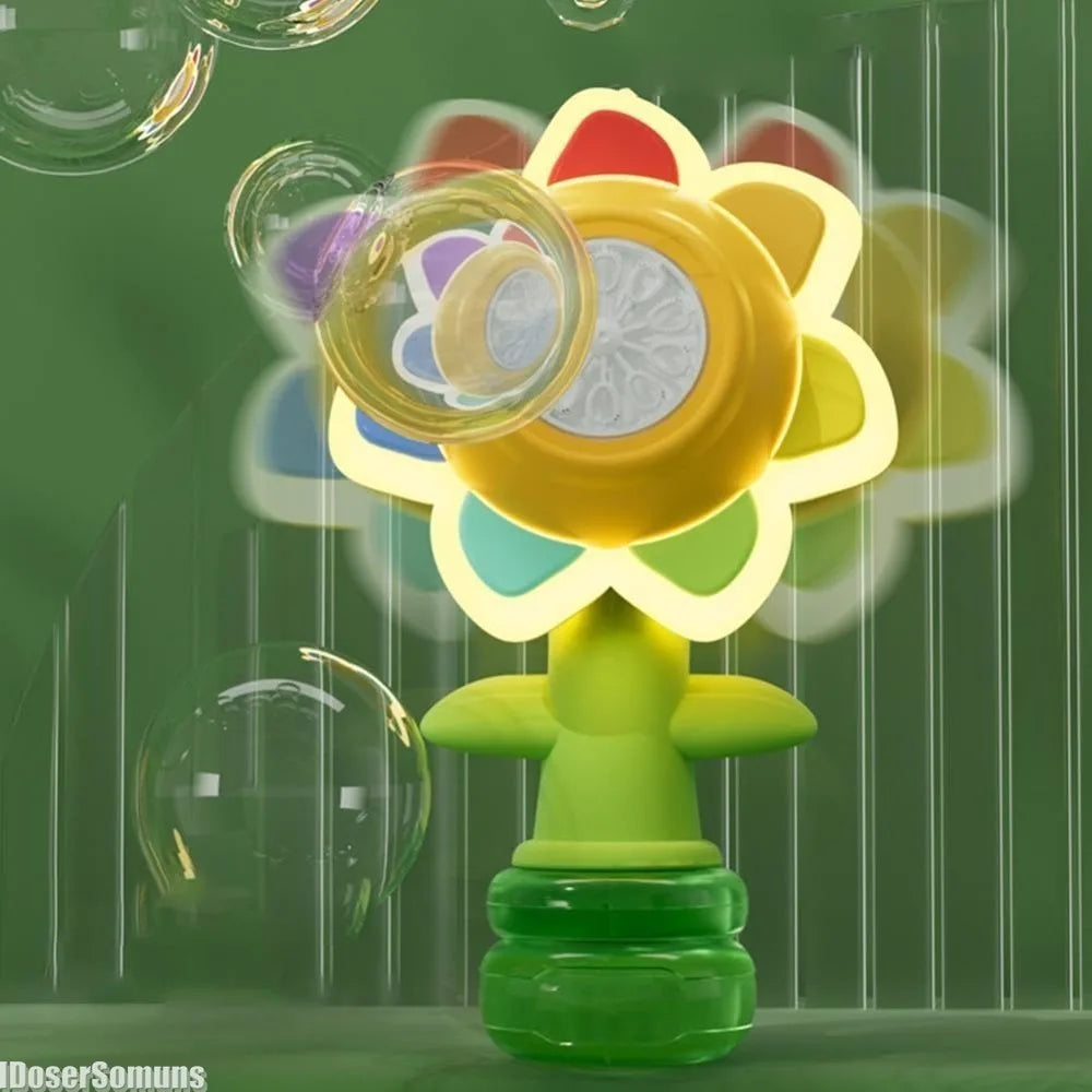 Automatic Sunflower Bubble Machine Toy