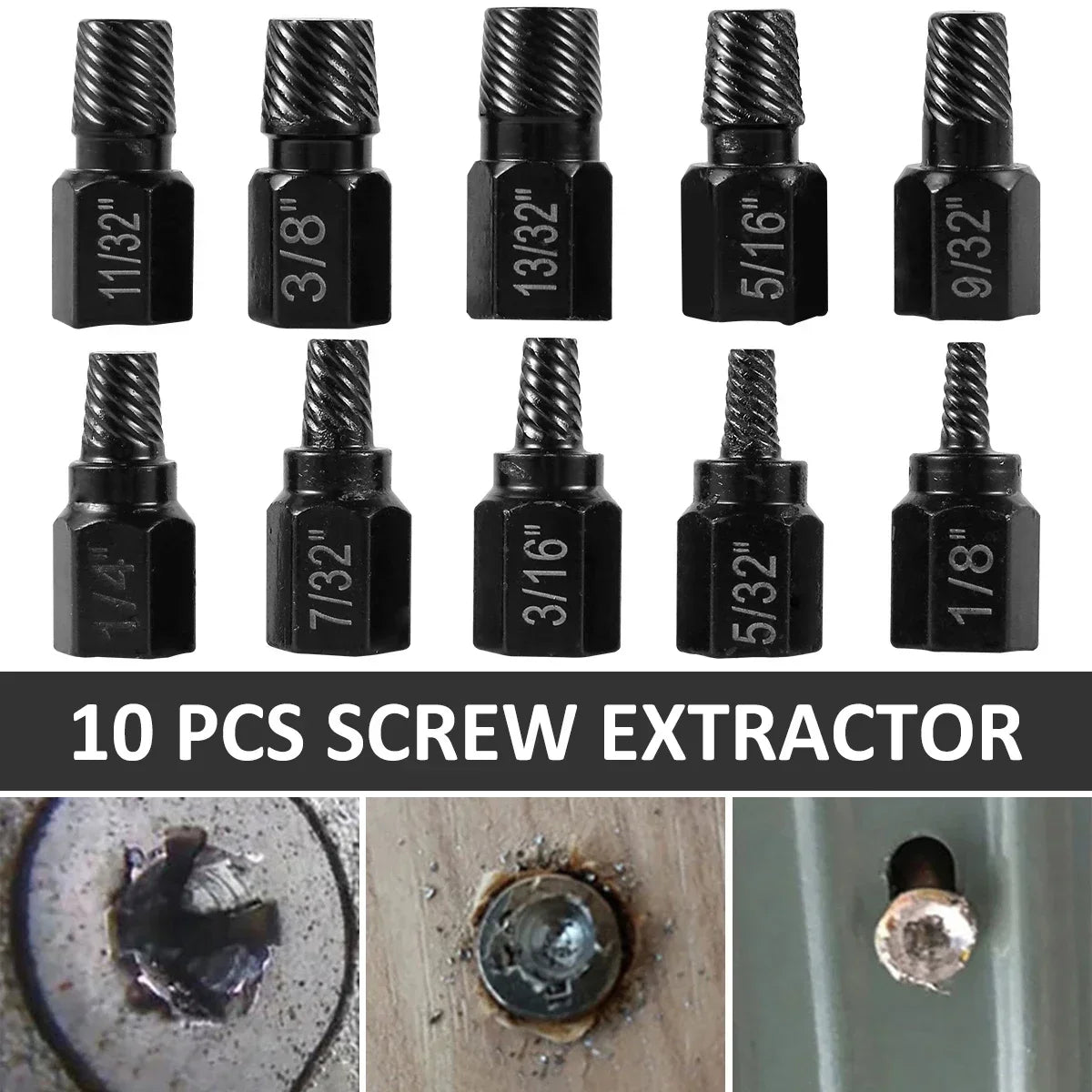 Damaged Screw Extractor Set