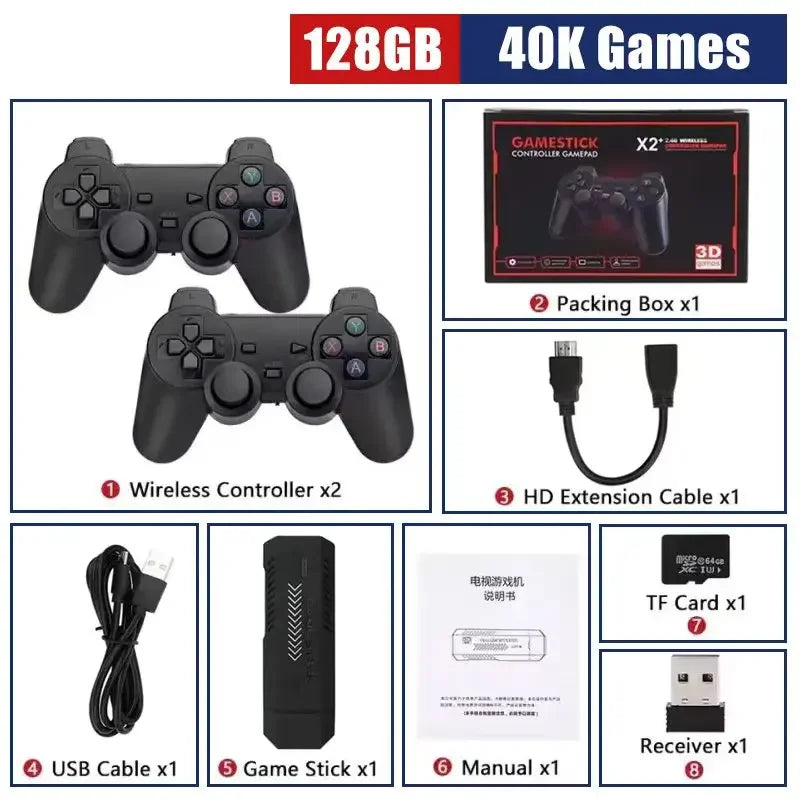 4K HDMI Retro Game Stick With Controller