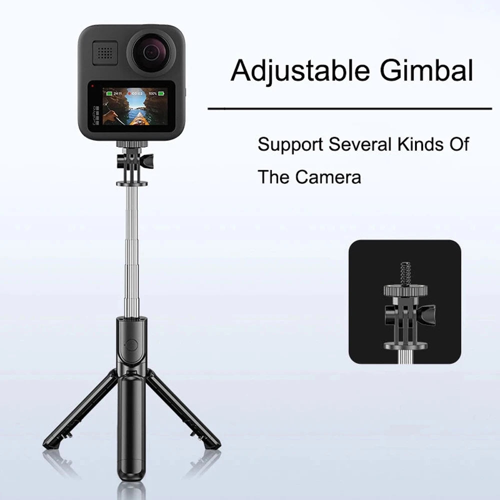 Bluetooth Selfie Stick Tripod with Fill Light