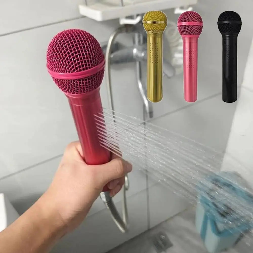 High-Pressure Microphone-Shaped Shower Head