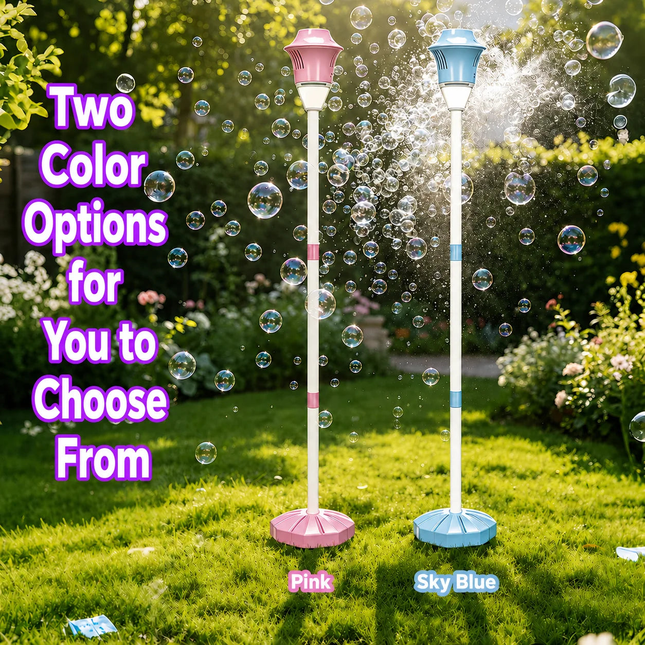 Outdoor Bubble Machine with Lights & Music
