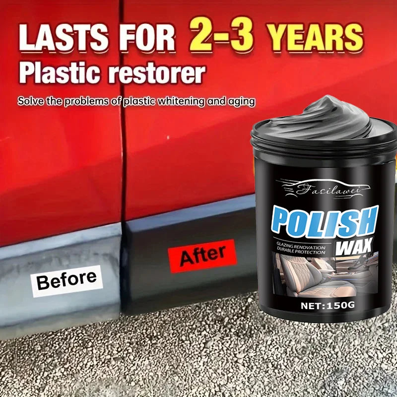 Auto Plastic & Tires Shine Coating Wax