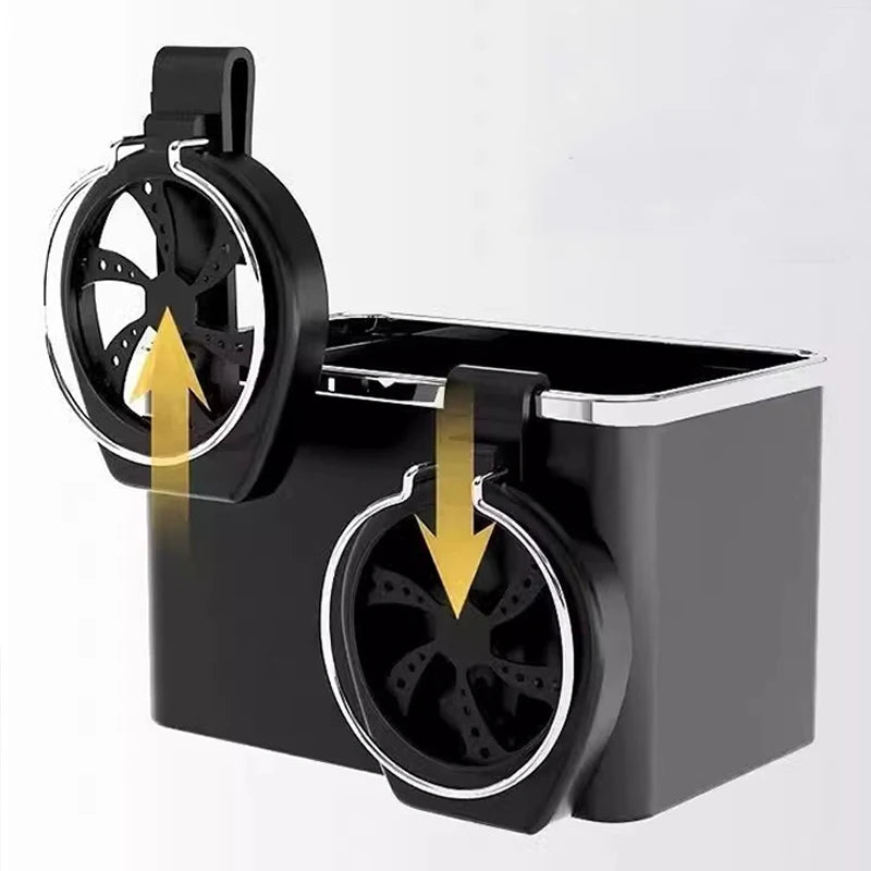 Car Armrest Storage Organizer with Cup Holder