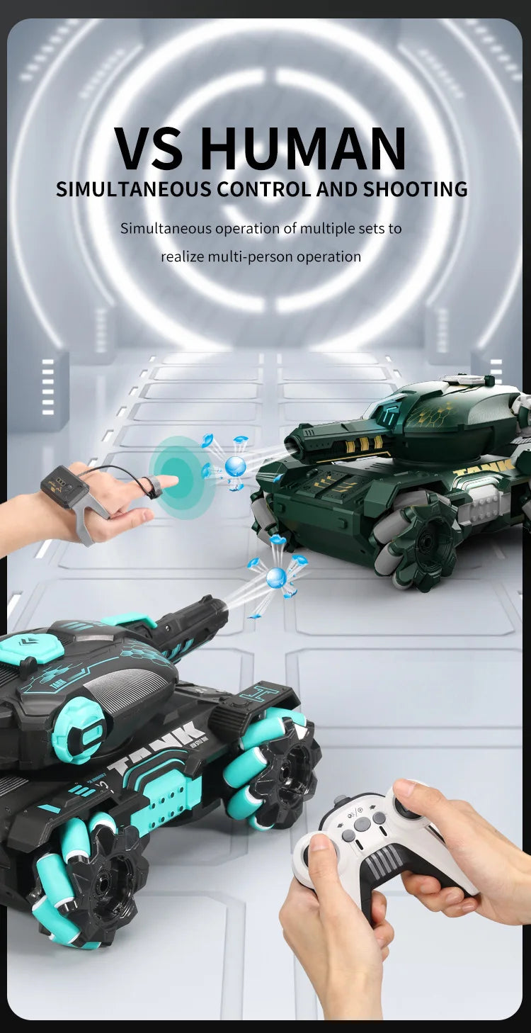Gesture And Remote Controlled Tank Vehicle Toy