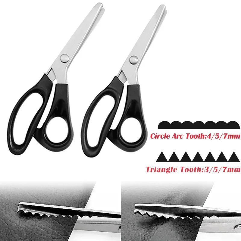 Handled Stainless Steel Zig Zag Scissor