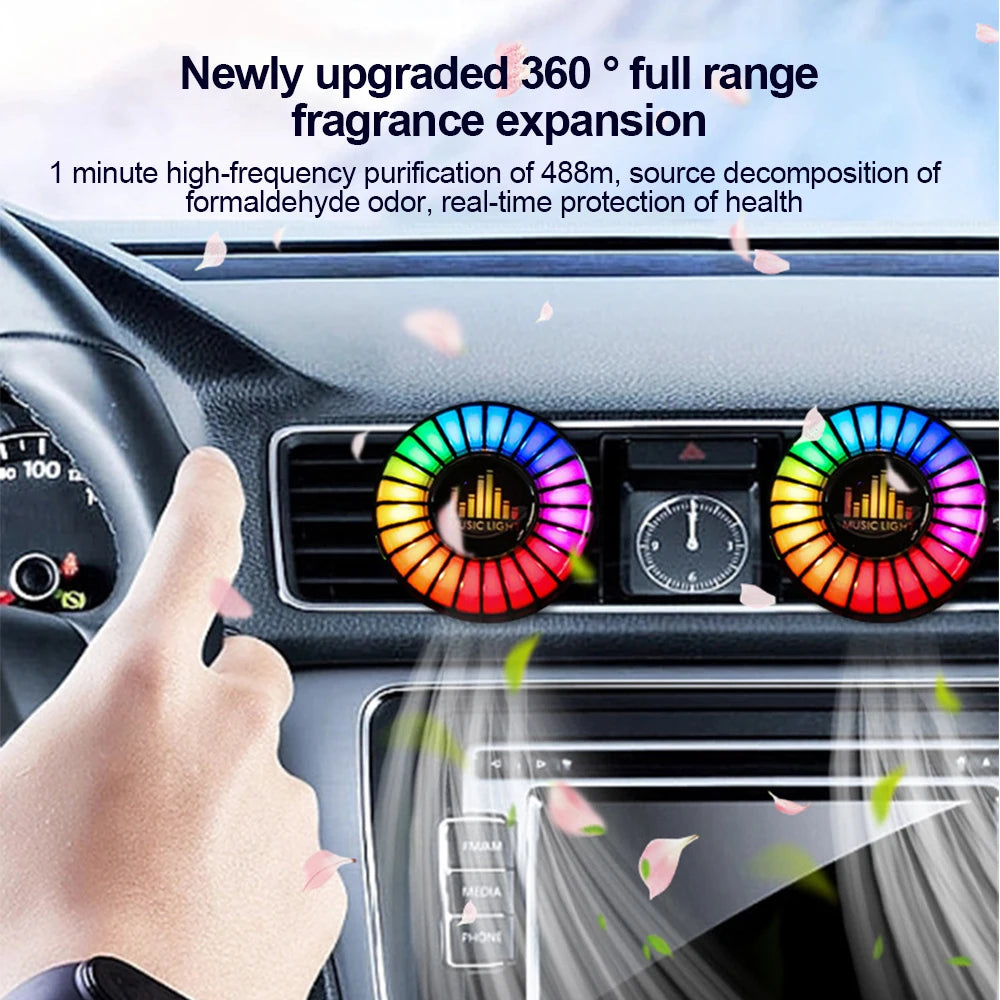 Car Aromatherapy Rhythm Light 1Pc
