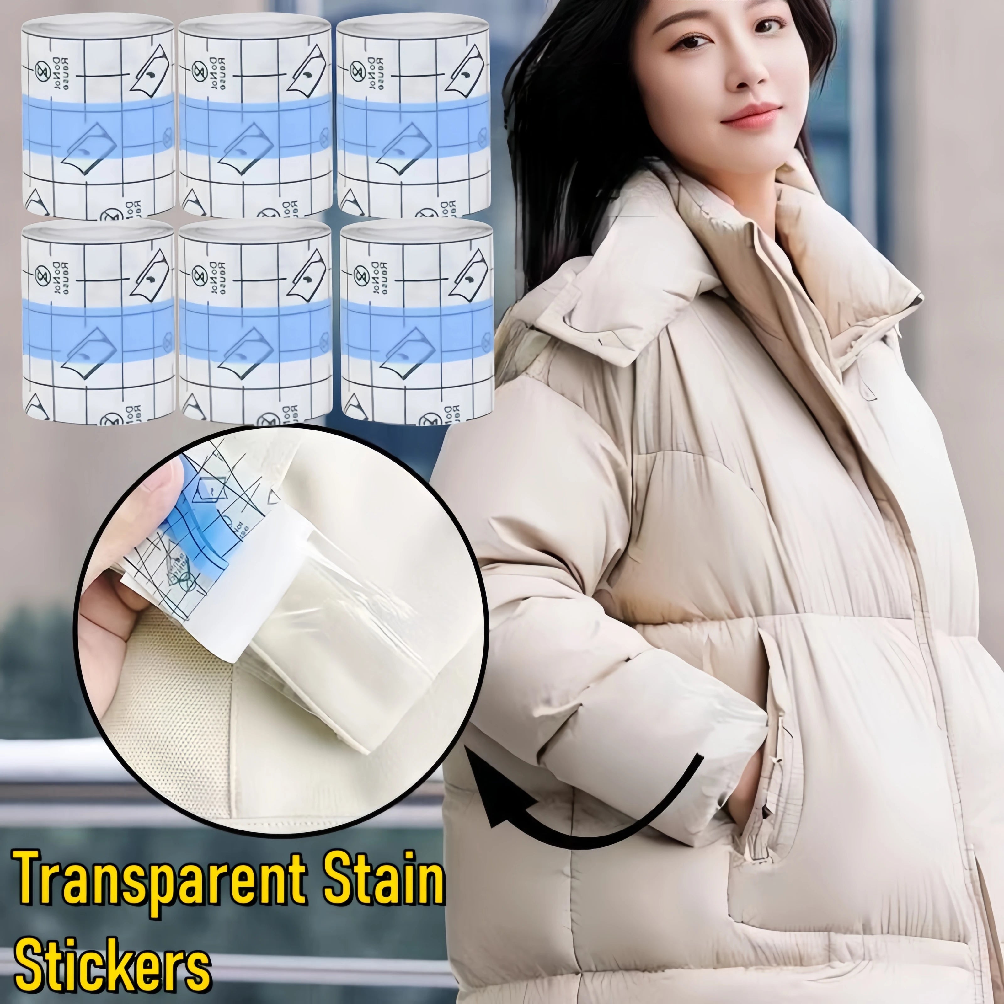 Transparent Shirt Collar Anti-Stain Stickers