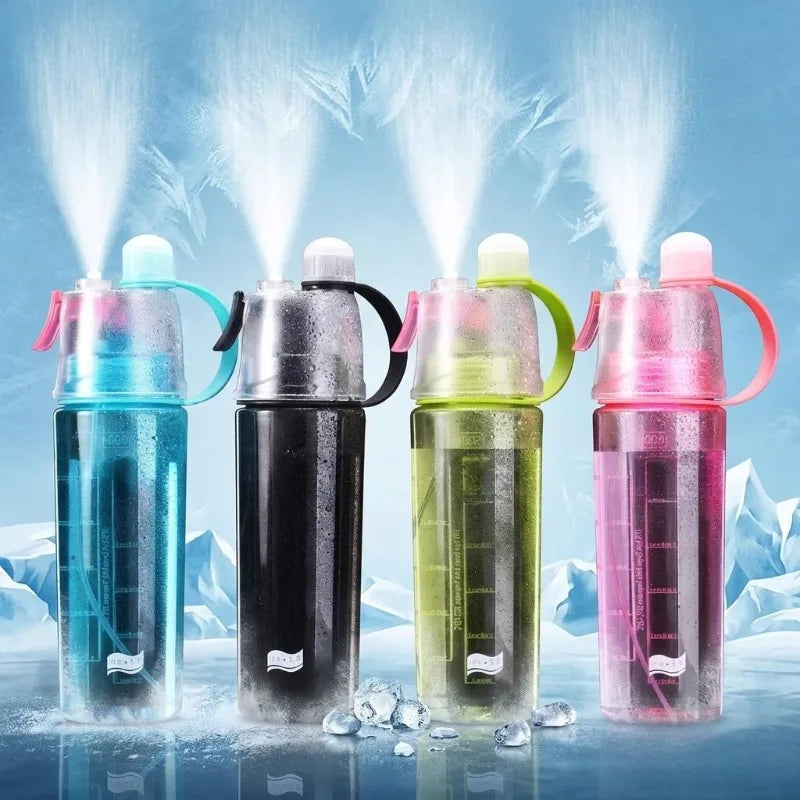 2 in 1 Portable Spray Water Bottle