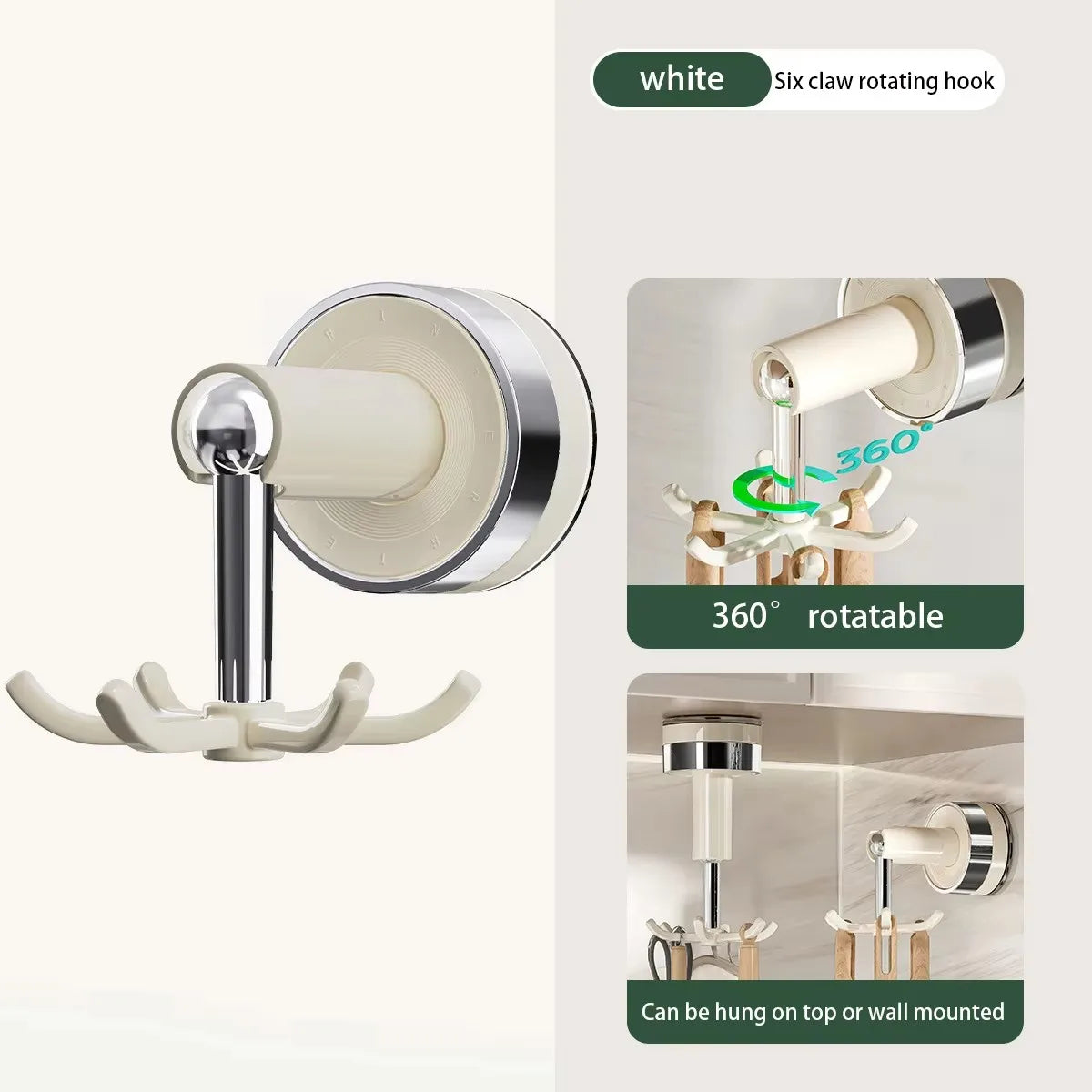 Rotating Vacuum Suction Hook