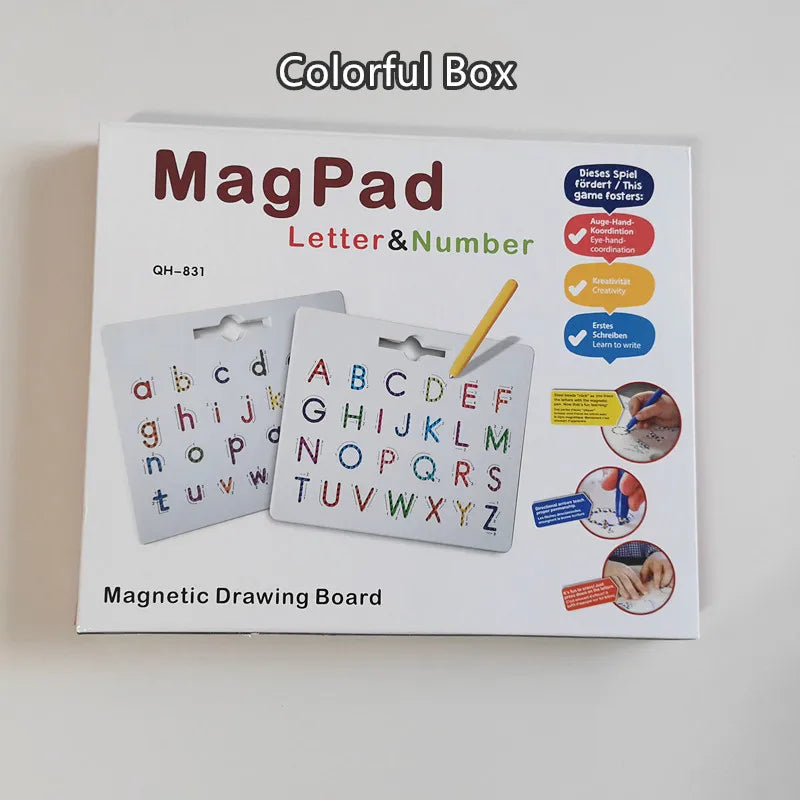 Magnetic Alphabet Tracing Board For Kids