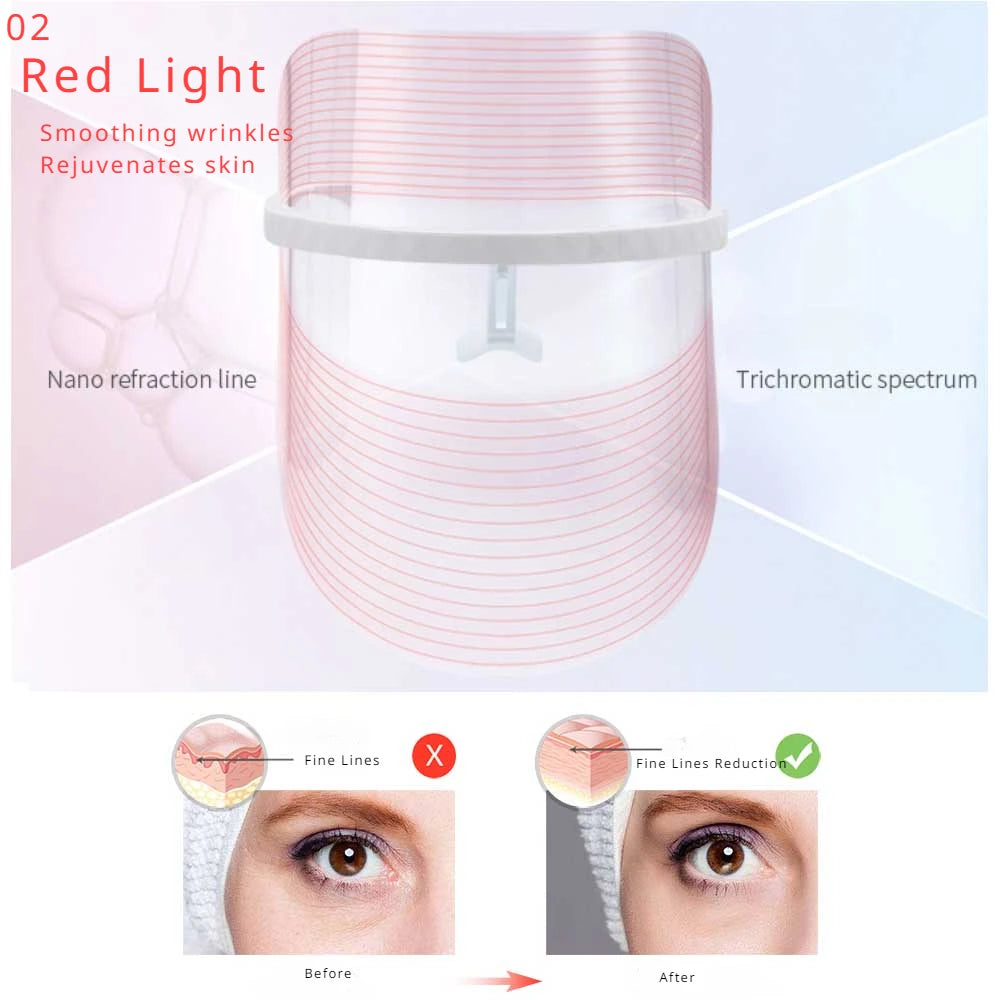 LED Red Light Therapy Facial Mask