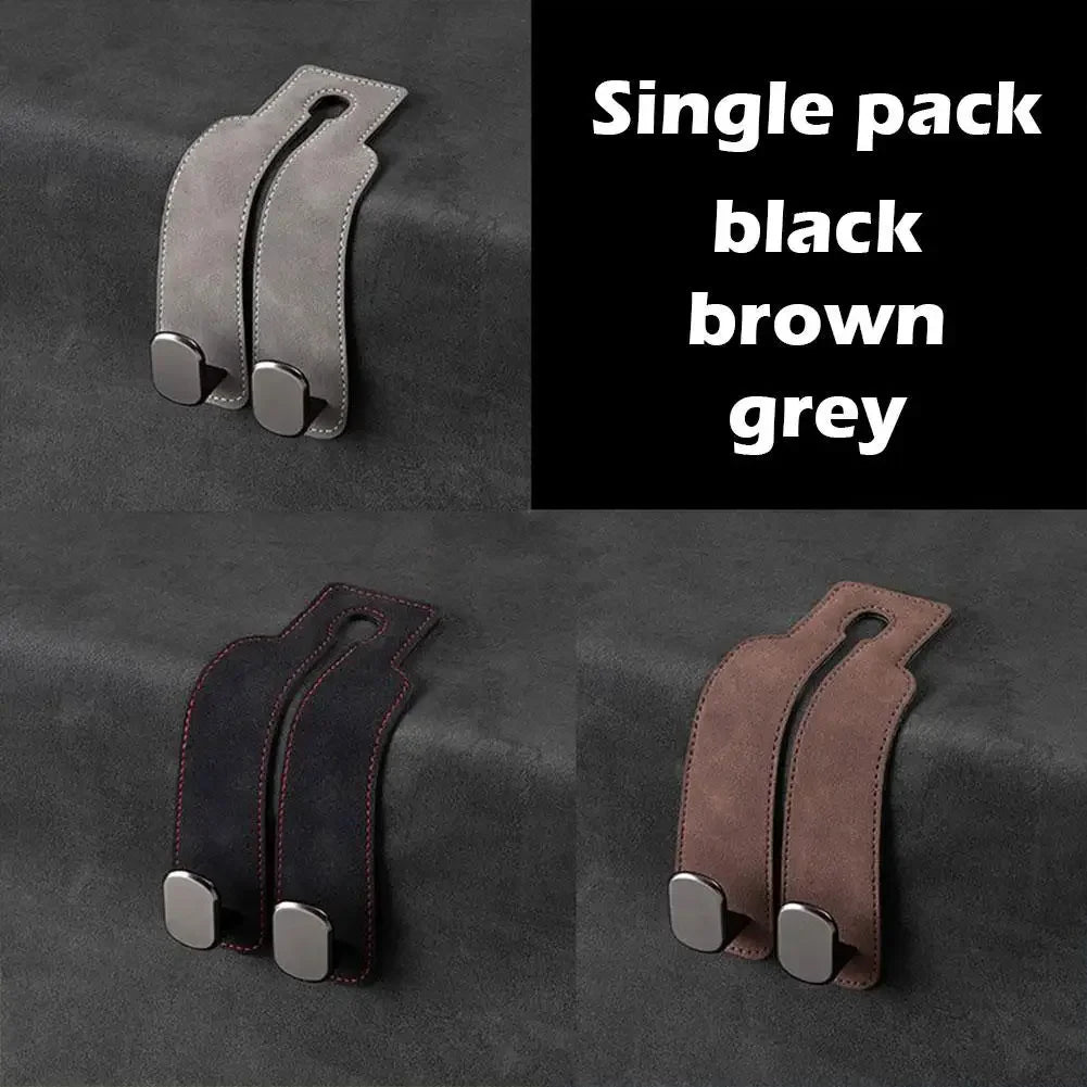 Car Headrest Organizer Leather Hook