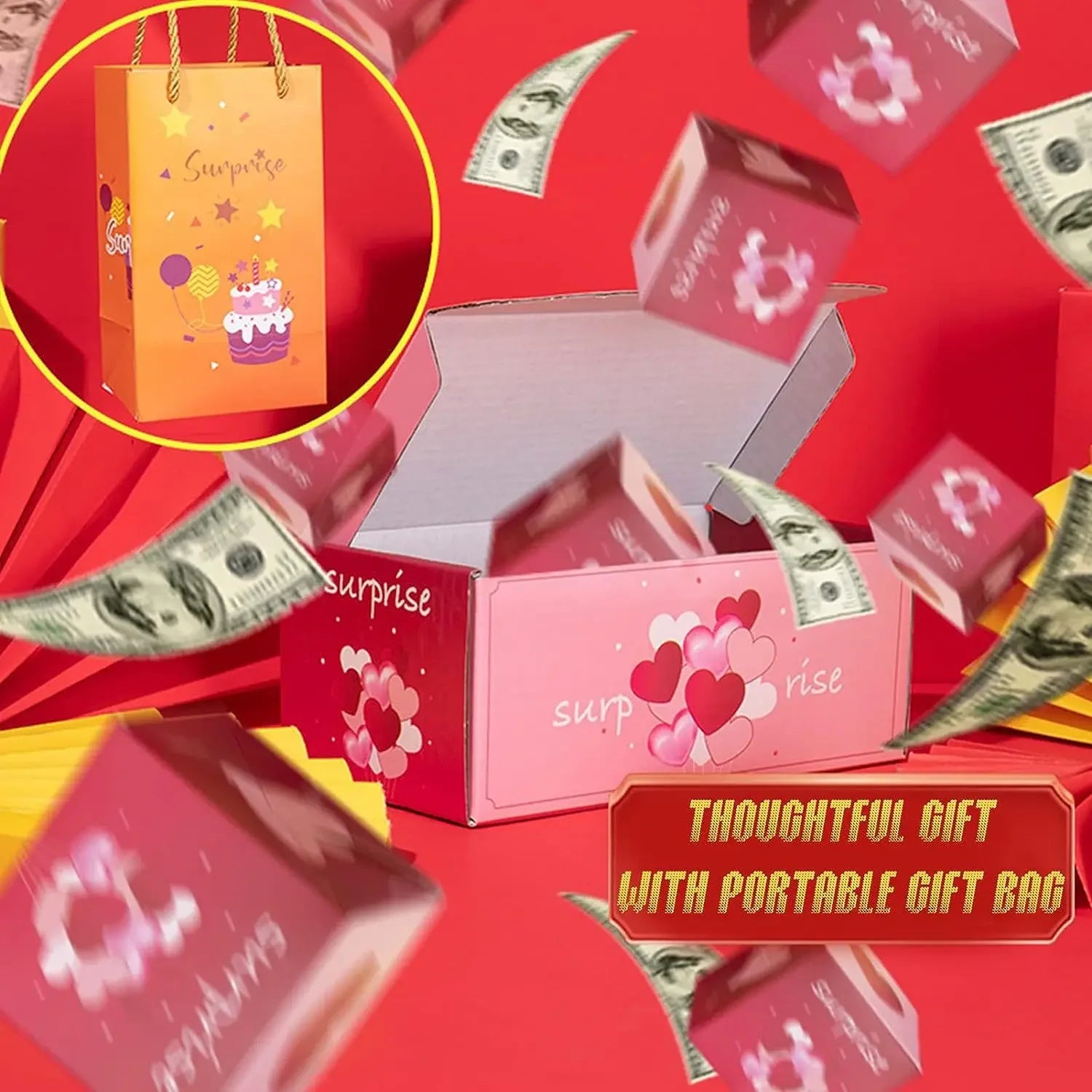 Pop Out Money Gift Box