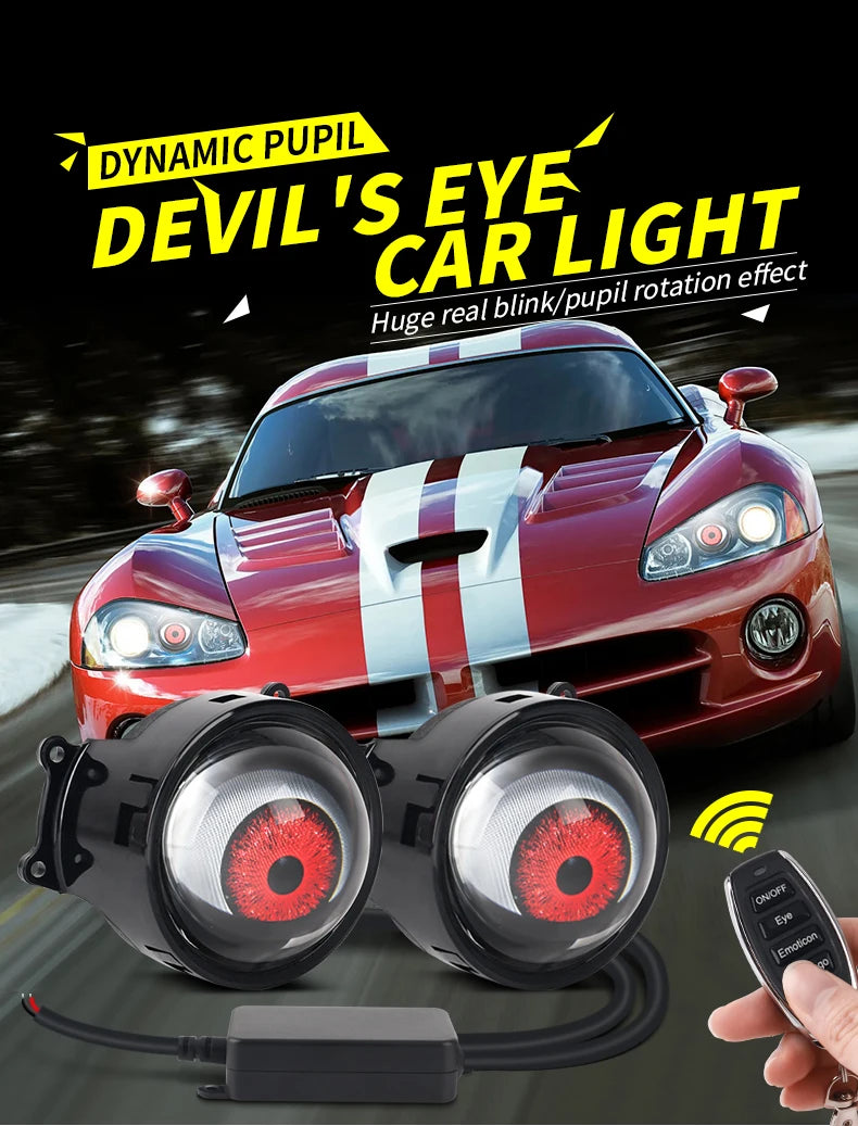 Dynamic LED Devil Eye Headlight