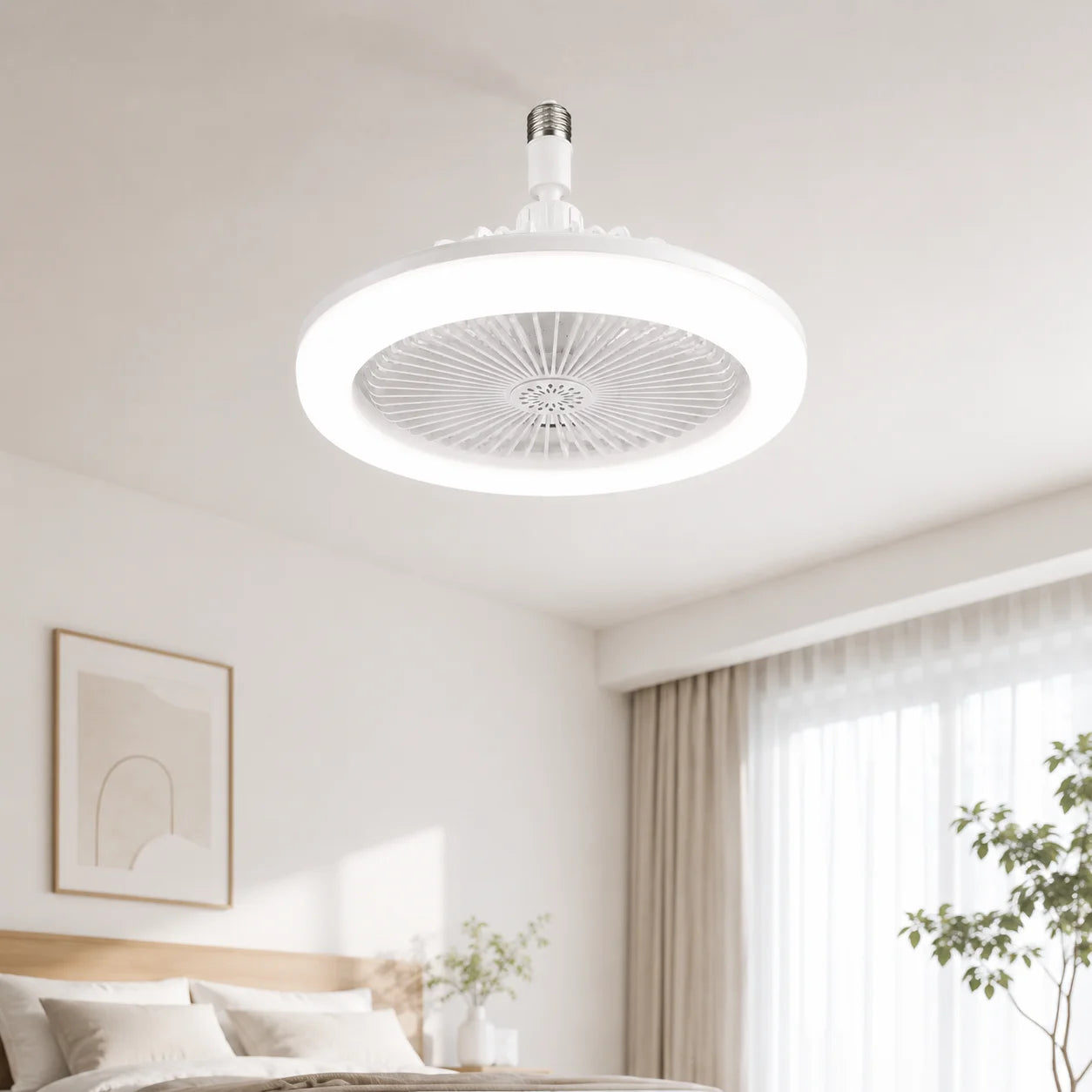 RC Ceiling Fan with LED Lamp