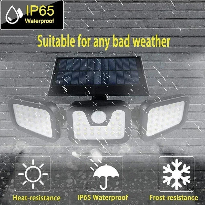 Solar Motion Sensor Outdoor Lamp