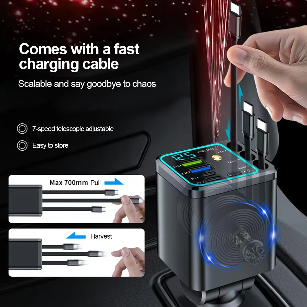 7-in-1 Car Fast Charging Adapter
