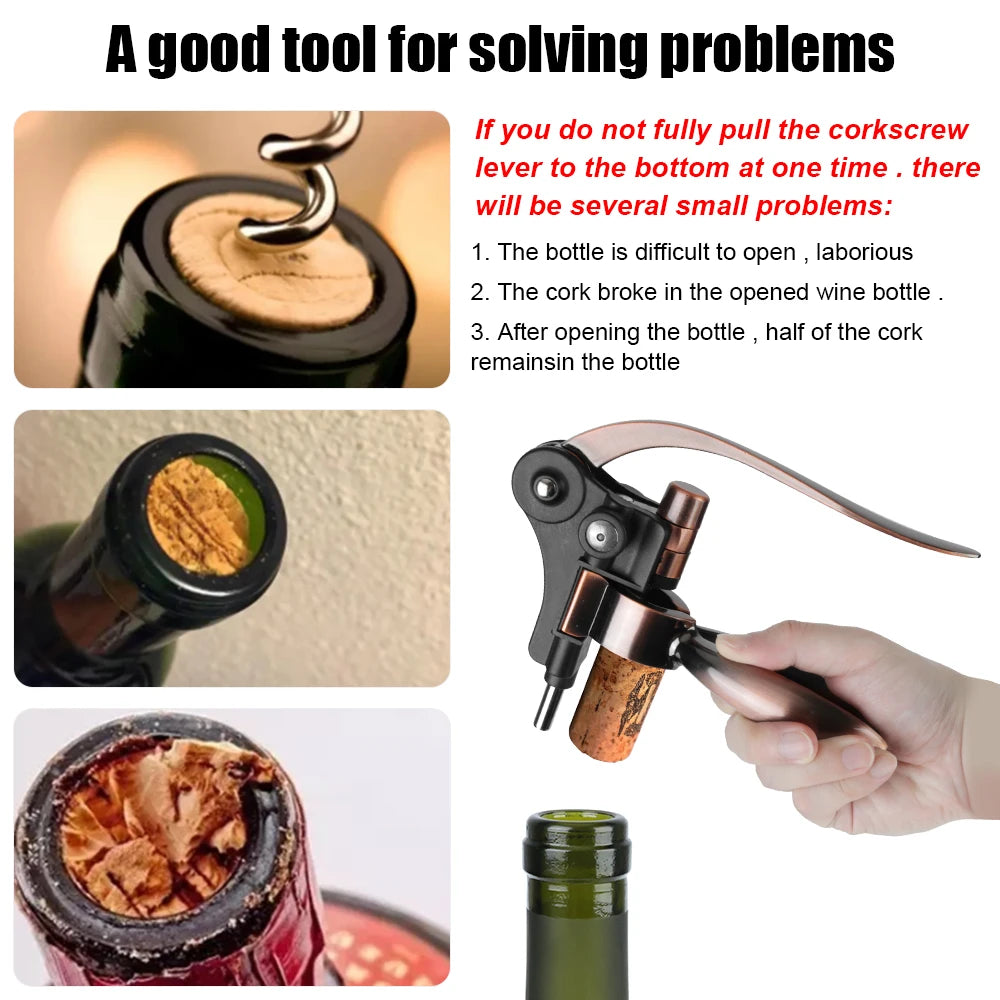 Zinc Alloy Wine Cork Opener