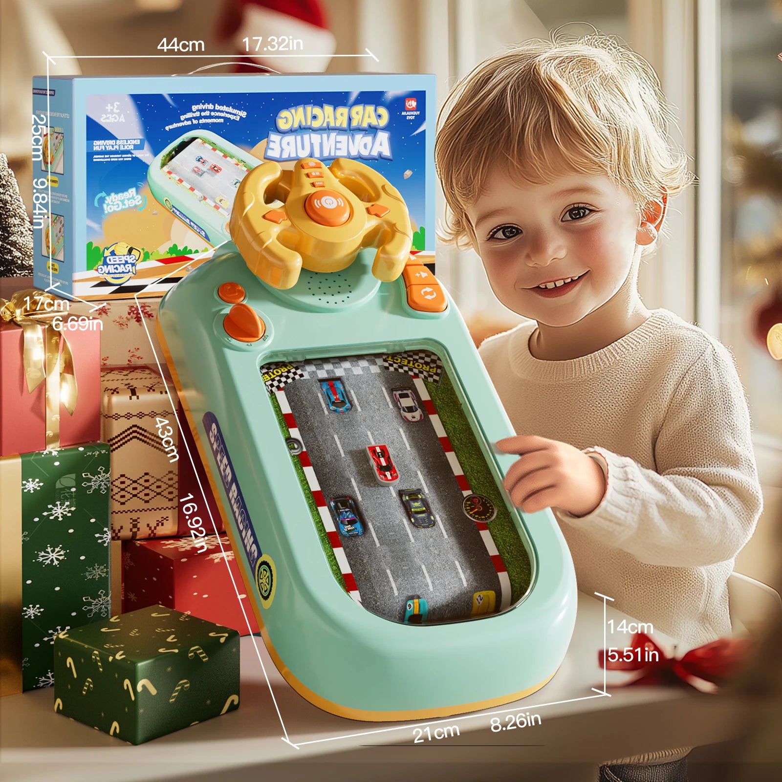 Kids Simulated Race Driving Toy