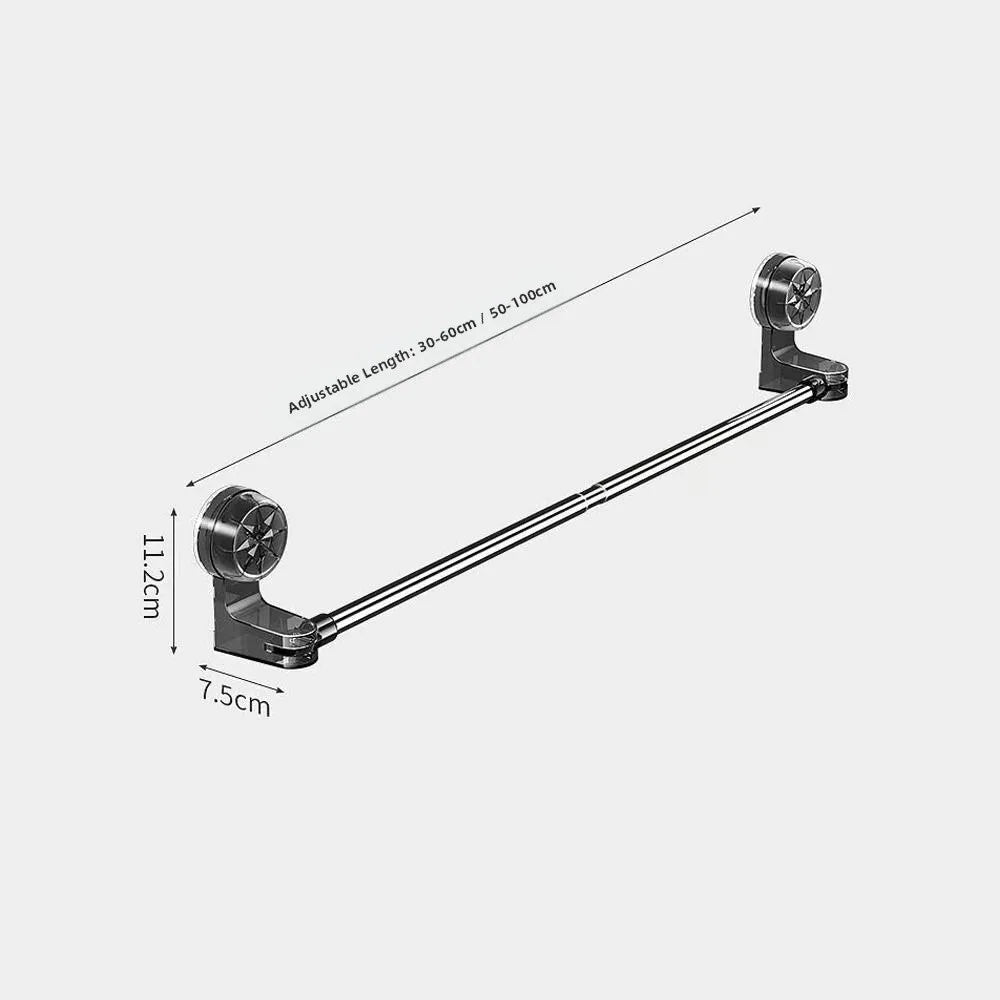Expandable Suction Cup Wall Storage Rack