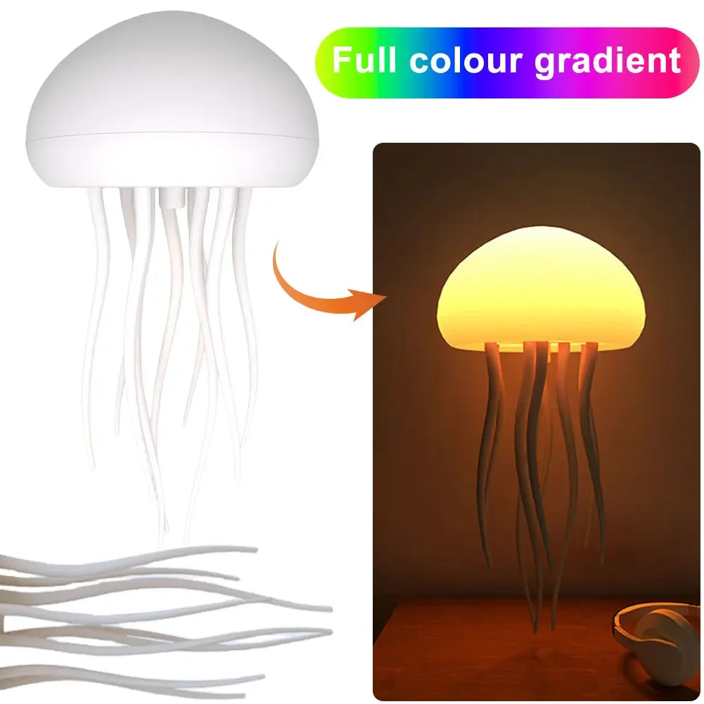 Voice Control Jellyfish LED Night Lamp