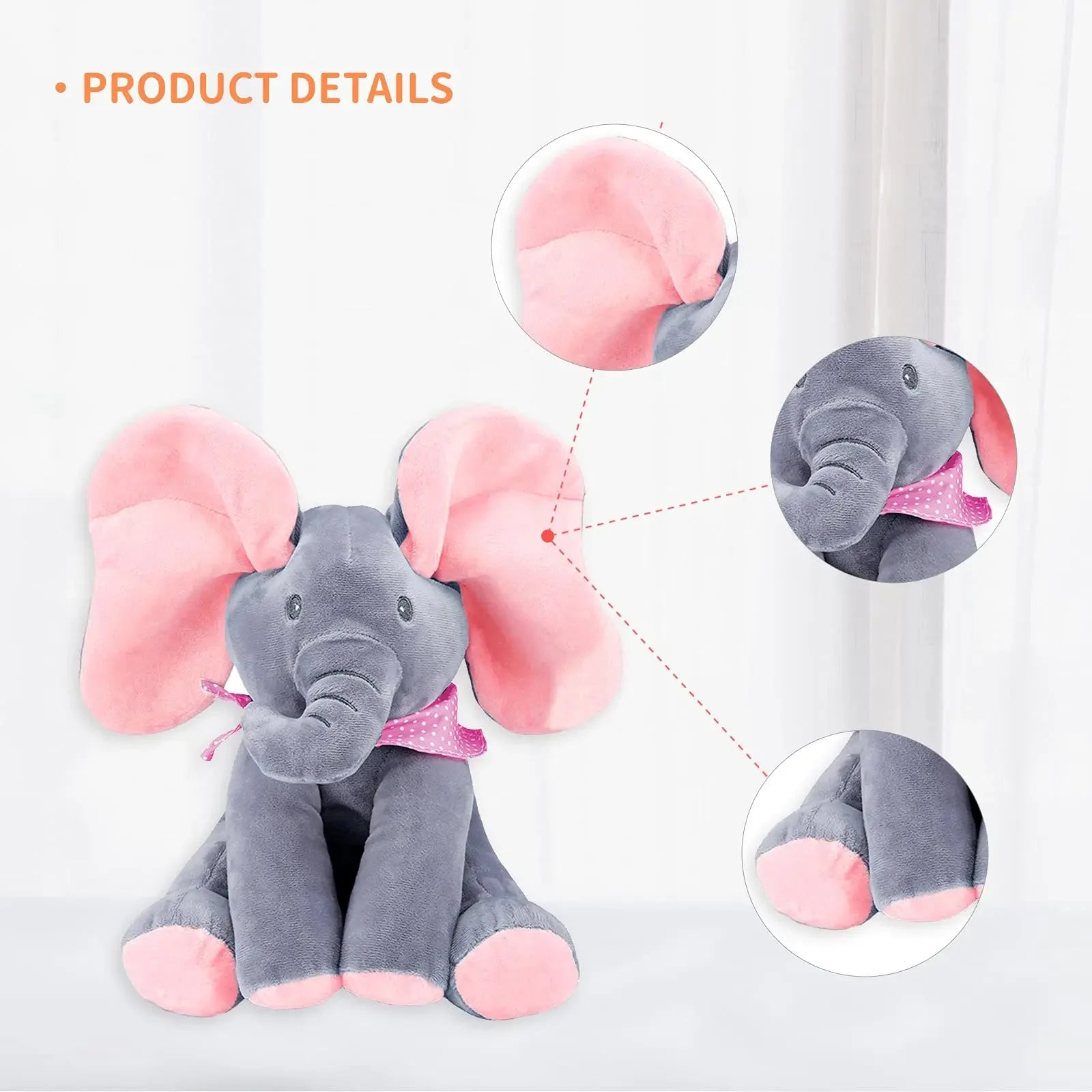 Hide and Seek Elephant Plush Toy