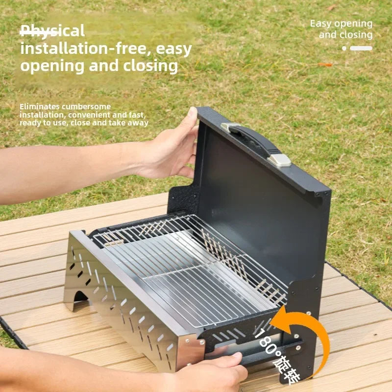 Multifunctional Foldable Charcoal Grill