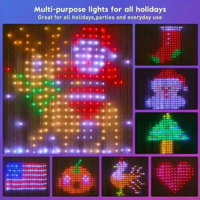 Smart LED Curtain String Lights
