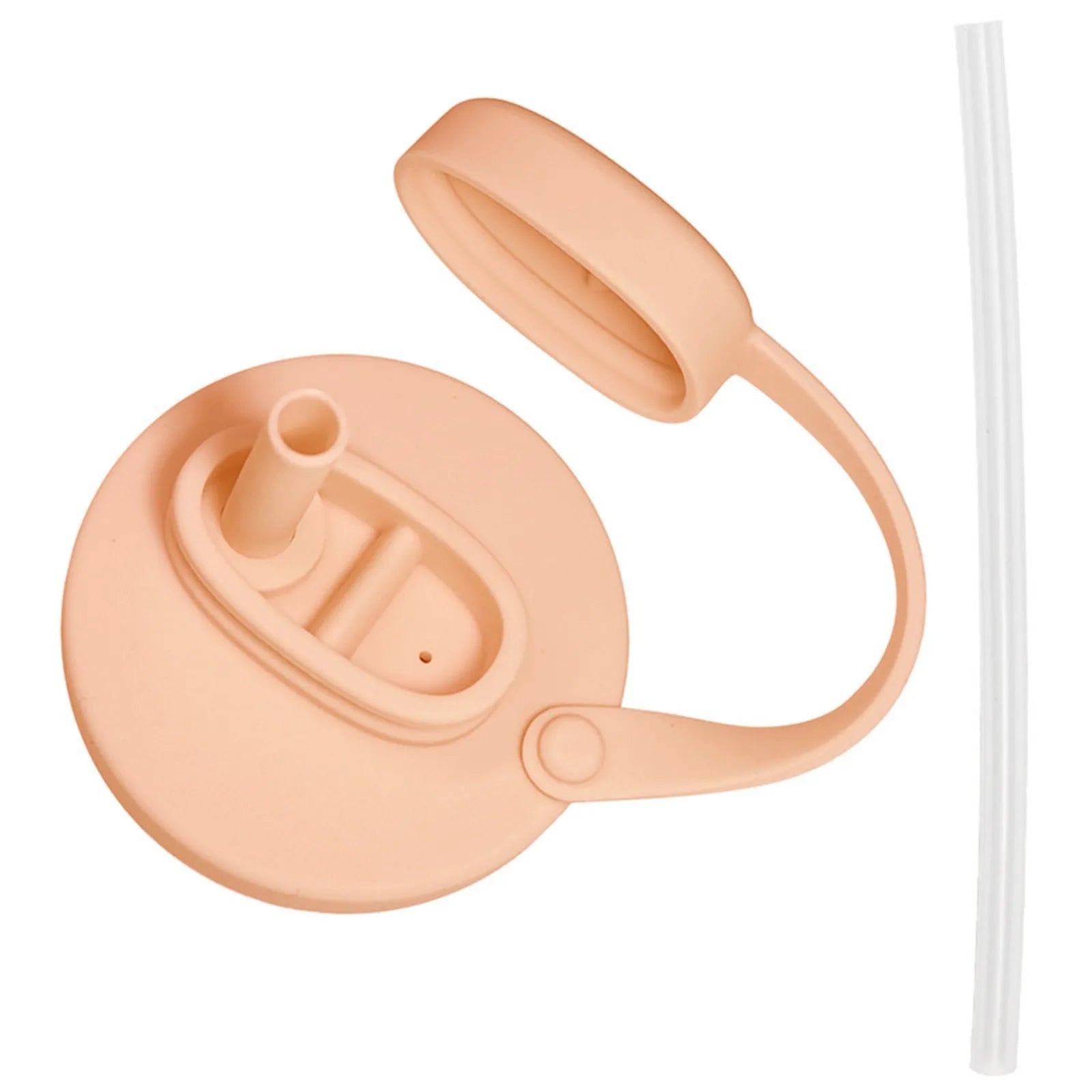 Silicon Can Lids with Straw