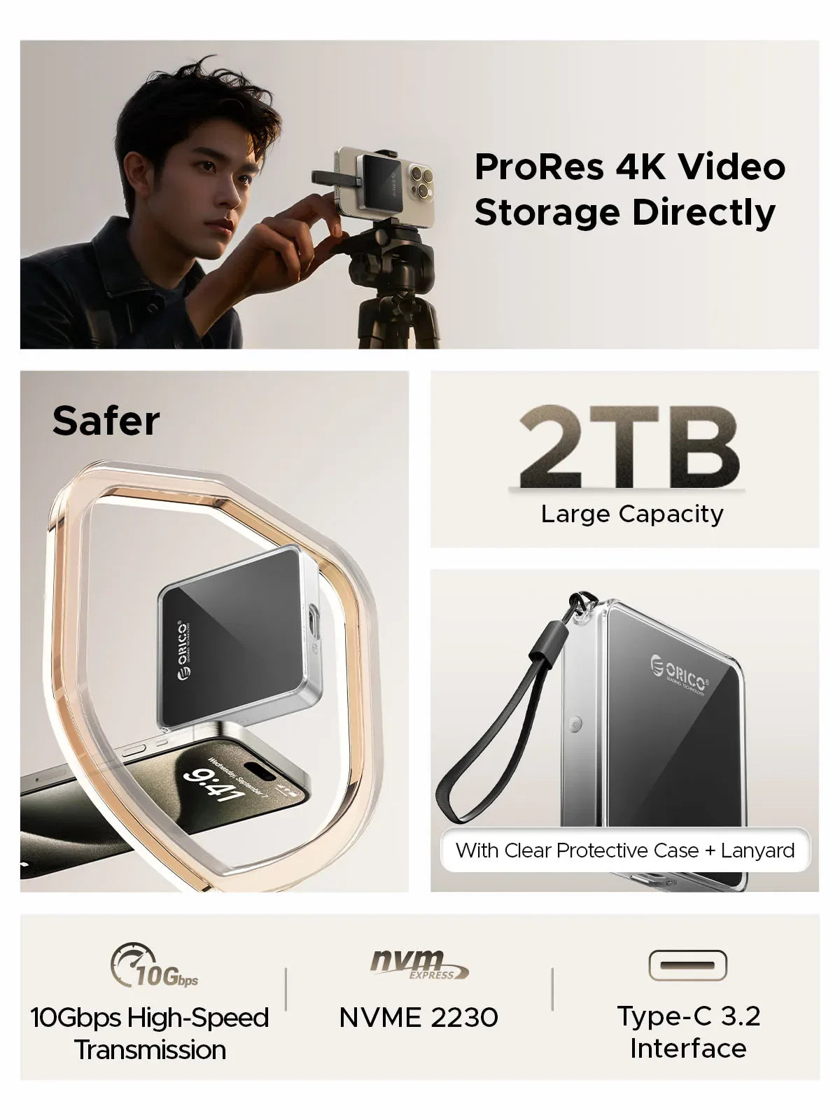 USB Type C Magnetic SSD Adapter