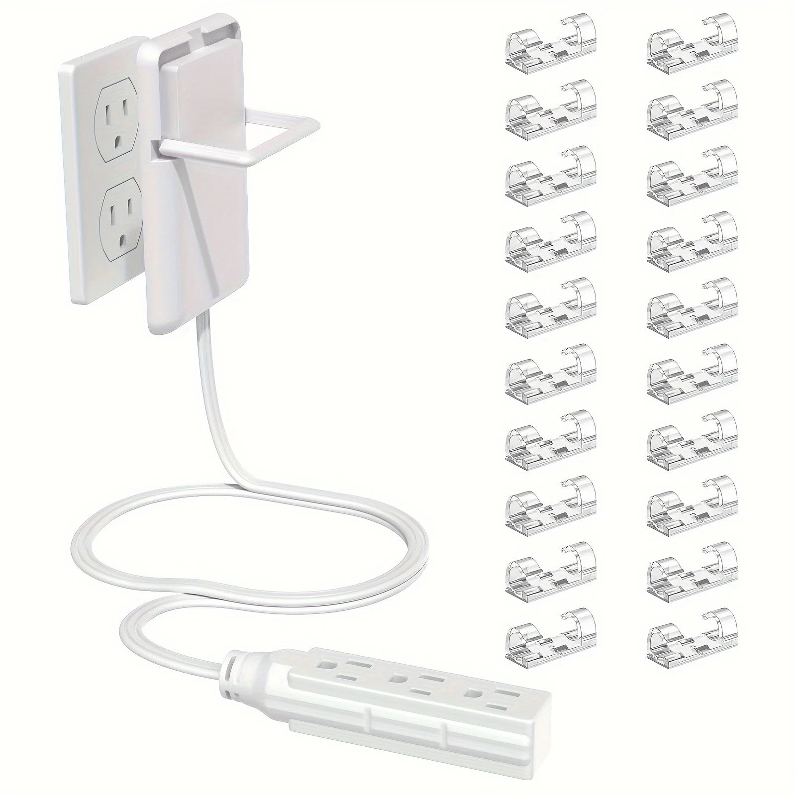 Ultra-Thin Wall Panel Plug with Extension Cord