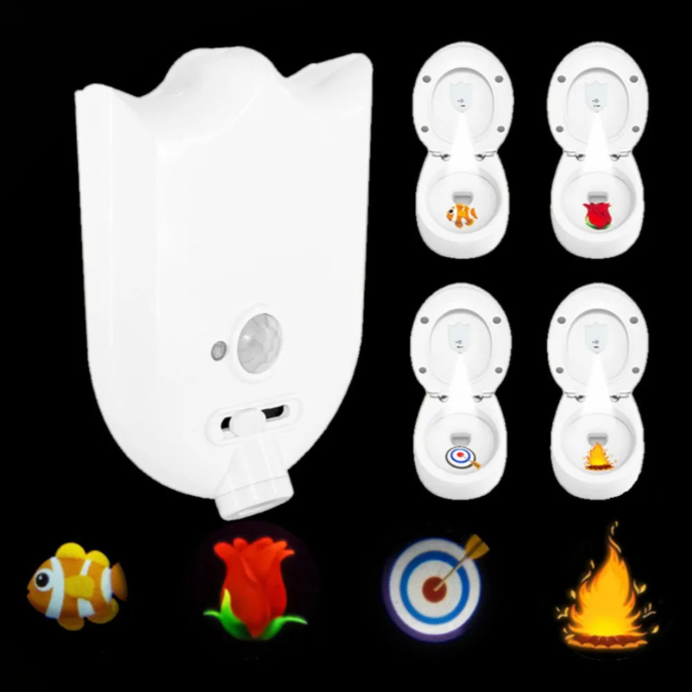 Backlit Toilet LED Sensor Projector